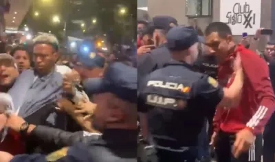 El enfrentamiento se produjo en las afueras del hotel de concentración de Perú en Madrid.