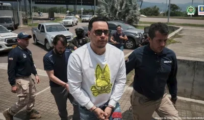 Jorge Eliécer Díaz Collazos tras su deportación el día anterior desde Venezuela. 