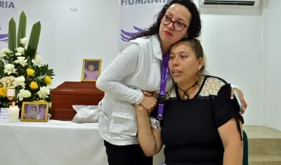 Yolanda Pardo recibió los restos de su hermana Ruby, excombatiente de las FARC.