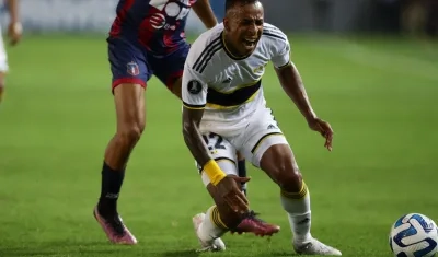Sebastián Villa, jugador colombiano de Boca Juniors. 