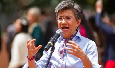 Alcaldesa de Bogotá, Claudia López.