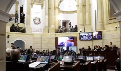 Sesión del Senado en la que se debatía Reforma Electoral.