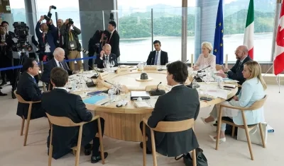 Imagen de la reunión de los líderes del G7.
