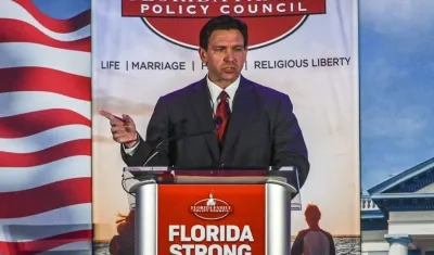El gobernador de Florida, Ron DeSantis.