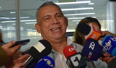Máximo Noriega a la salida de la sede de la Procuraduría Regional