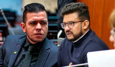 Jota Pe Hernández e Inti Asprilla, senadores de la Alianza Verde.