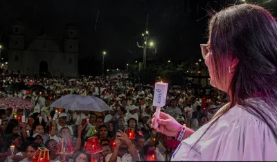 La candidata Alcira Sandoval Ibáñez.