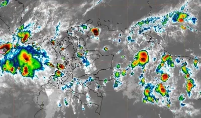 Pronóstico de lluvias en la región Caribe.