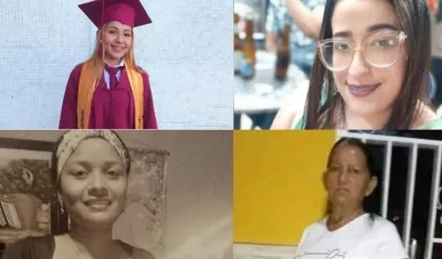 Cuatro de las mujeres asesinadas este año en Soledad. 