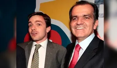 Óscar Iván Zuluaga y su hijo David Zuluaga Martínez.