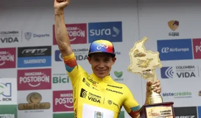Miguel Ángel 'Superman' López se coronó recientemente campeón de la Vuelta a Colombia. 