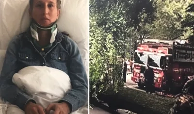 Anne Monoky, mujer herida por el árbol el 15 de agosto de 2017.