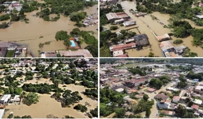 Imágenes de las inundaciones.