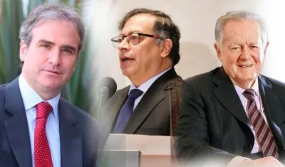 Pablo Felipe Robledo, Gustavo Petro y Luis Carlos Sarmiento Angulo