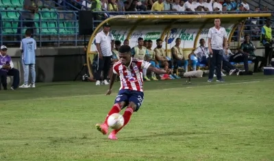 Déiber Caicedo fue nuevamente el jugador más rescatable del Junior.