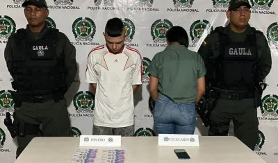 Kevin Andrés Martínez Madrid junto a la adolescente fueron capturados.
