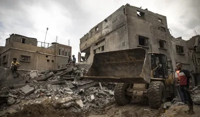 Destrucción total en el norte de Gaza