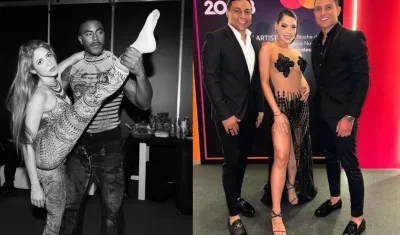 Shakira y Ana Del Castillo en galas previas a los Latin Grammy.