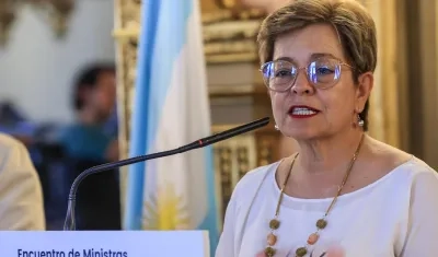 La Ministra de Trabajo, Gloria Ramírez.