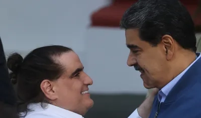 Alex Saab y Nicolás Maduro.