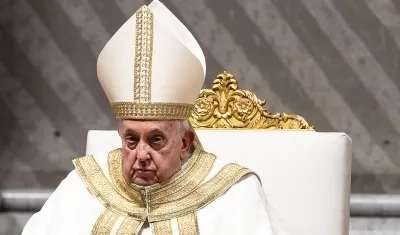 El papa Francisco ofició la última misa del año.