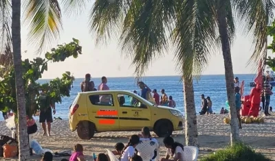 El taxista recorrió las playas de El Rodadero