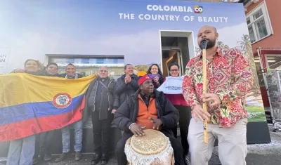 La casa Colombia en Davos.