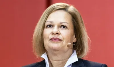La ministra del Interior de Alemania, Nancy Faeser. 