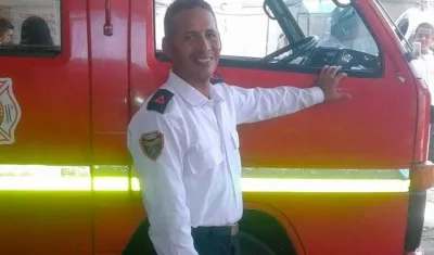 Alexander Márquez, el bombero fallecido. 