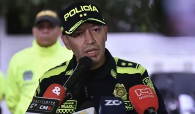 El Comandante de la Policía Metropolitana de Barranquilla, general Herbert Benavidez.
