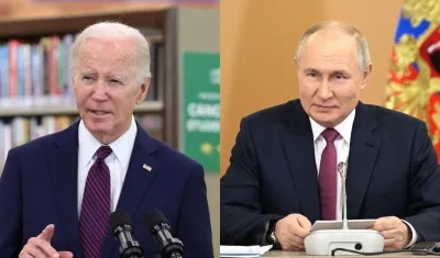 El Presidente de EE.UU., Joe Biden, y el Presidente ruso, Vladimir Putin.