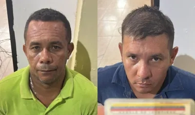 Los dos capturados salieron desde Colombia.