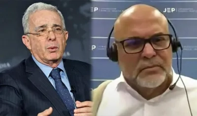 Álvaro Uribe y Salvatore Mancuso.