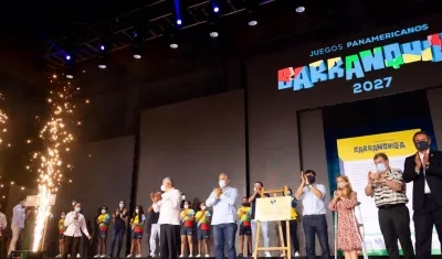 El expresidente Iván Duque vino a la ciudad a presenciar el anuncio de Barraquilla como sede de los Panamericanos 2027. Fue en agosto de 2021