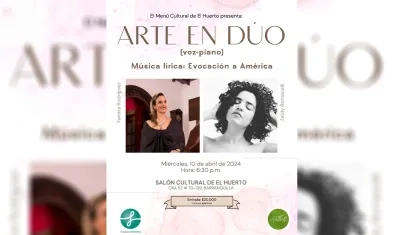La pianista cubana-colombiana Yamira Rodríguez y la cantante barranquillera Zeidy Bornacelli, 'Arte en dúo'.
