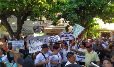 Protestas de usuarios del Magdalena