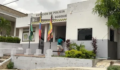 Estación de Policía en El Bosque, en Barranquilla. 