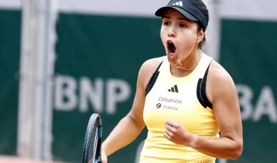 María Camila Osorio venció este lunes a la ucraniana Anhelina Kalínina.