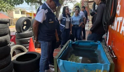 Hay que evitar la acumulación de agua porque se convierten en criadero de mosquitos transmisores del dengue