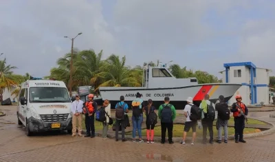 Los extranjeros y el tripulante interceptados cerca de San Andrés