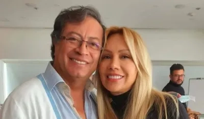 Sandra Ortiz, Consejera Presidencial para las Regiones, en una foto de archivo junto al Presidente Gustavo Petro