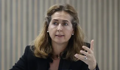 La representante de PNUD para Colombia, Sara Ferrer