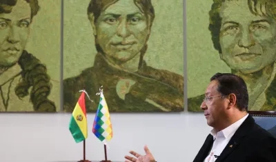 Luis Arce, presidente de Bolivia. 