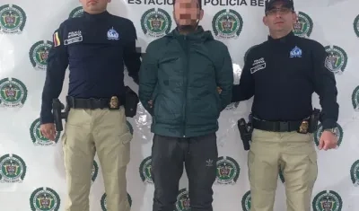 Yonayke Martínez Carrión, alias 'Ojitos', tras su captura en Belén, Boyacá