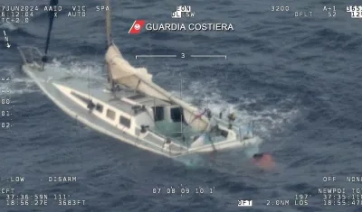 Foto referencia de un naufragio en las costas de Italia