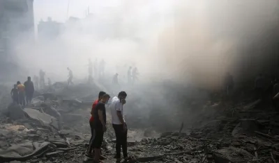 Destrucción en la Franja de Gaza tras los ataques israelí. 