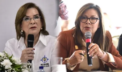 Margarita Cabello y Luz Adriana Camargo Garzón.