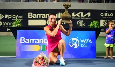 La alemana Tatjana Maria, campeona del torneo de 2023 en la modalidad de sencillos. 
