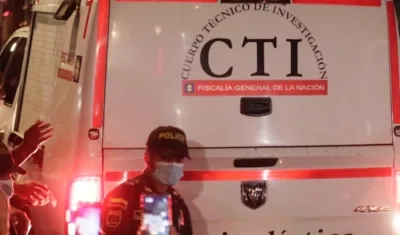 El CTI de la Fiscalía se encargó de la inspección de los cuerpos. 