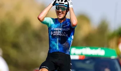 El australiano Ben O'Connor, ganador de la sexta etapa de la Vuelta a España. 